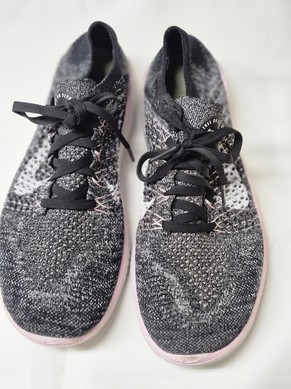 Nike Women’s Knit Athletic Sneakers - Black & Pink